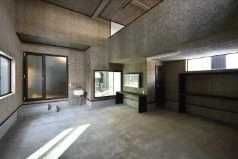 ガレージから直接出入りできる土間