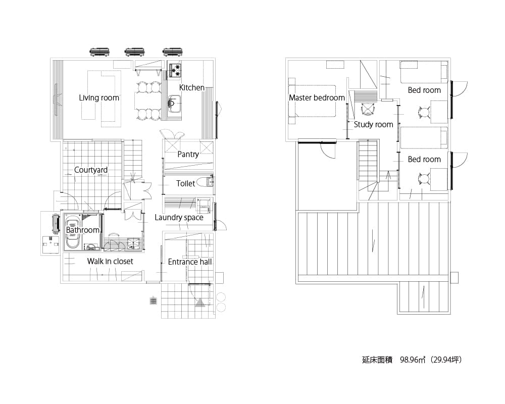 間取り図の一例(T-HOUSE)