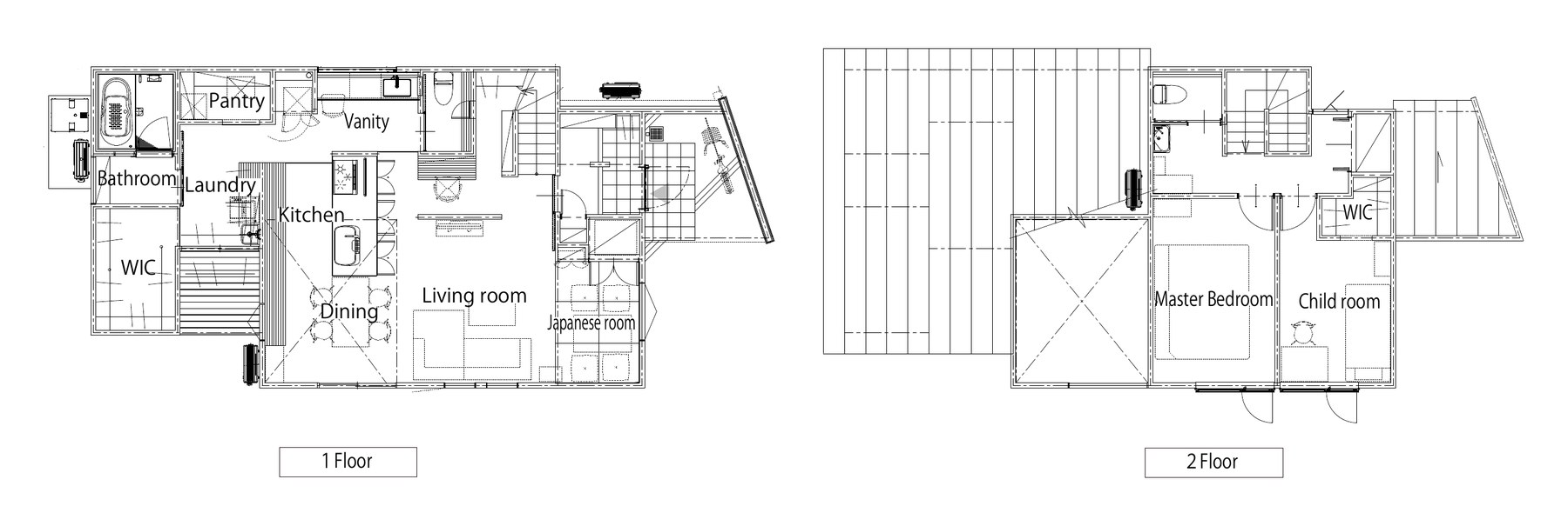 F-house の間取り