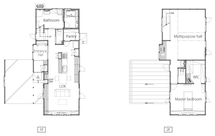 h-house の間取り