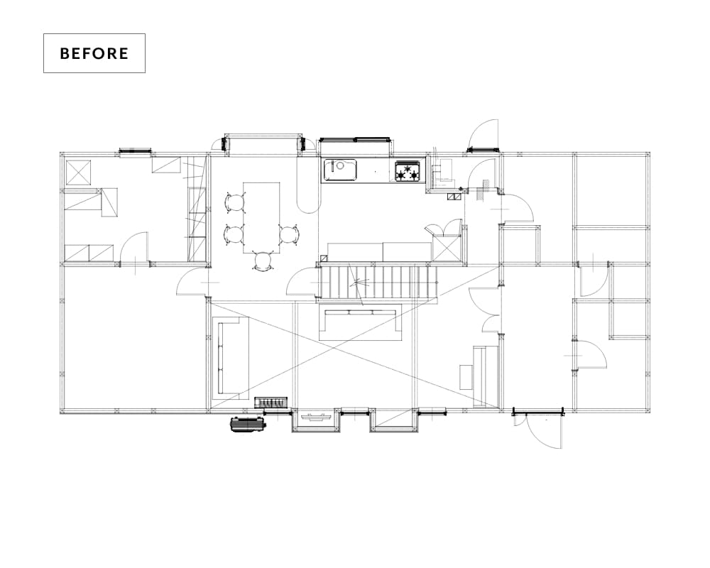T-renovation house 改修前 の間取り