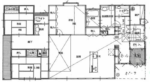 大屋根の家 の間取り